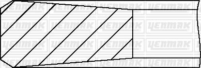 Комплект поршневих кілець (80,25/+0,25) (3,0/1,75/3,0) BMW 318/325/525/725 2.5 92-. OPEL Omega B 2.5TD YENMAK 91-09613-025