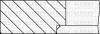 Комплект поршневих кілець FIAT DOBLO 1.4 03- (72,00/STD) (1,2/1,2/2,0) YENMAK 91-09695-000 (фото 1)