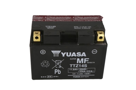 МОТО 12V 11,8Ah MF VRLA Battery AGM (сухозаряжений) YUASA TTZ14S