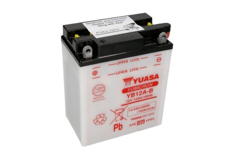 Акумулятор 12V 12,6Ah YuMicron Battery YUASA YB12A-B