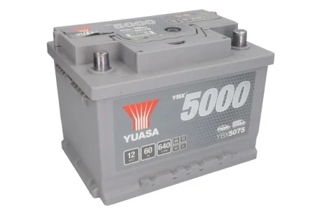 Аккумулятор Yuasa 12V 60Ah Silver High Performance Battery YUASA YBX5075