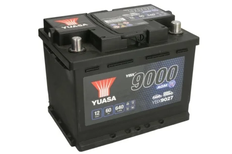 Аккумулятор START&STOP AGM YUASA YBX9027