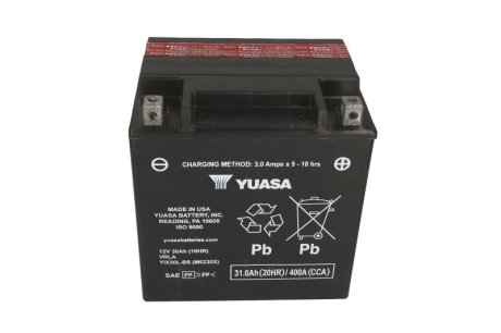 МОТО 12V 31.6Ah High Performance MF VRLA Battery AGM (сухозаряжений) YUASA YIX30L-BS
