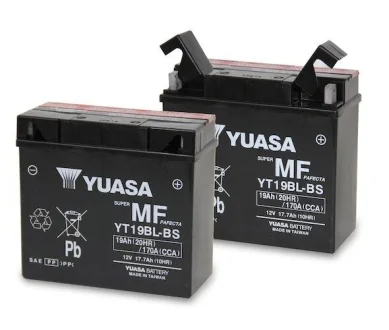 Аккумулятор МОТО Yuasa 12V 19Ah MF VRLA Battery YUASA YT19BL-BS