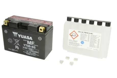 Аккумулятор МОТО Yuasa 12V 8Ah MF VRLA Battery AGM YUASA YT9B-BS