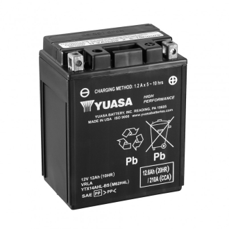 Акумулятор МОТО 12V 12,6Ah High Performance MF Battery AGM YUASA YTX14AHL-BS