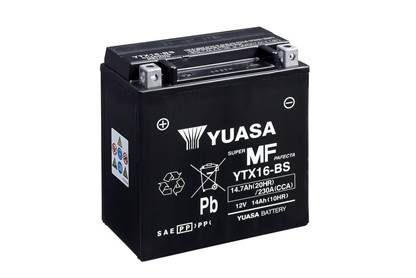 Акумулятор МОТО 12V 14,7Ah MF VRLA Battery YUASA YTX16-BS