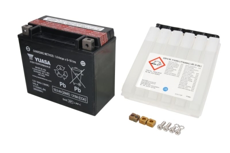 Акумулятор МОТО 12V 18,9Ah High Performance MF VRLA Battery AGM YUASA YTX20HL-BS