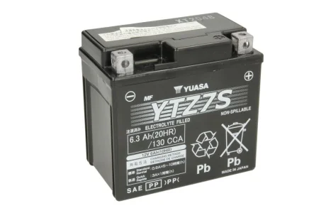 Акумулятор МОТО Yuasa 12V 6,3Ah High Performance MF VRLA Battery YUASA YTZ7S