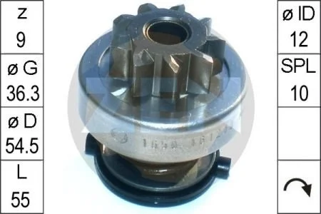 Бендікс стартера ZEN ZN1650