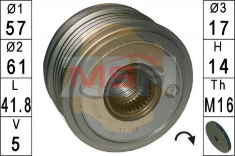 Шків демпферний генератора ZEN ZN5583