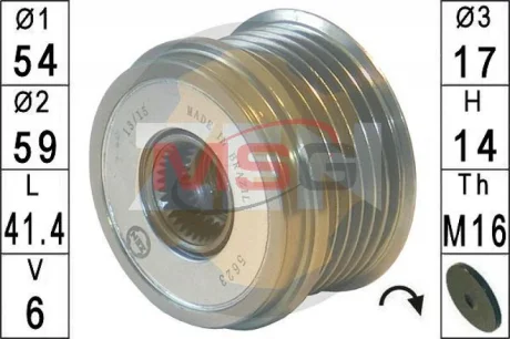 Шків демпферний генератора ZEN ZN5623