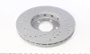 Диск тормозной (передний) Skoda Fabia/Octavia 96-/VW Golf (256x22)(с покрыт.) (с отверстием)(вентил) ZIMMERMANN 100.1233.52 (фото 3)