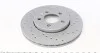 Диск тормозной (передний) Skoda Fabia/Octavia 96-/VW Golf (256x22)(с покрыт.) (с отверстием)(вентил) ZIMMERMANN 100.1233.52 (фото 4)