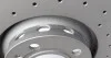 Диск тормозной (передний) Audi A4/A6 97-09 (312х25) (с покрытием) (с отверстиями) (вент.) ZIMMERMANN 100124252 (фото 2)