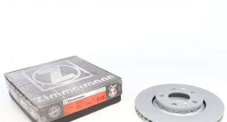 Диск тормозной (задний) Audi A8 02-10/VW Phaeton 02-16 (280x22) (с покрытием) (вентилируемый) ZIMMERMANN 100.3313.20