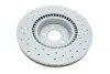 Диск тормозной (передний) Audi A6/A8 11-18 (356х34) (с покрытием) (вент.) (с отверстиями) ZIMMERMANN 100.3357.52 (фото 3)