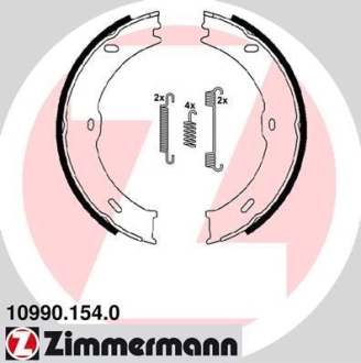 Колодки тормозные барабанные к-кт ZIMMERMANN 109901540 (фото 1)