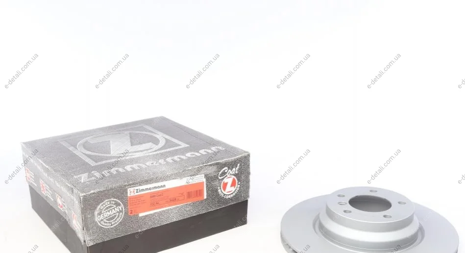 Диск гальмівний (передній) BMW 1 (E81/87/ 3 (E90-93) 04-13/X1 (E84) 09-15 (330x24) (вентильований) ZIMMERMANN 150.3428.20 (фото 1)