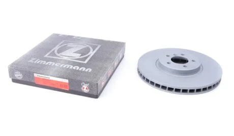 Диск тормозной (передний) BMW X5 (E70) 07-10/X6 (E71) 06-19 (365x36) (с покрытием) (вент) ZIMMERMANN 150.3449.20