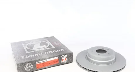 Диск тормозной (задний) BMW X5 (E70/F15/F85)/X6 (E71,E72,F16) 06- (345x24) (с покрытием) (вентил.) ZIMMERMANN 150.3451.20