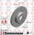 Диск тормозной (передний) BMW 5 (F10/F11) 10- (330x24) (с покрытием) (с отверстиями) (вентилируемый) ZIMMERMANN 150.3482.52 (фото 1)