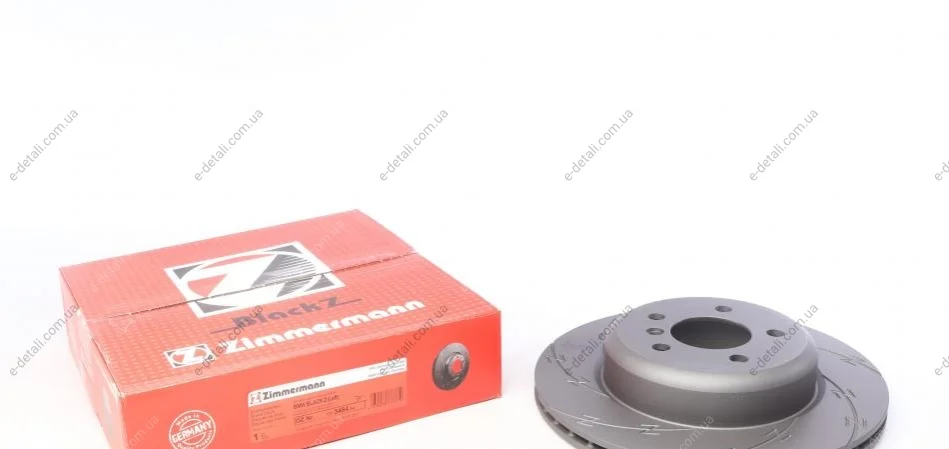 Диск тормозной (задний) BMW 5 (F10/F11) 09-17 (L) (330x20) (с покрытием) (с прорезом) (вентилируем.) ZIMMERMANN 150.3484.54 (фото 1)