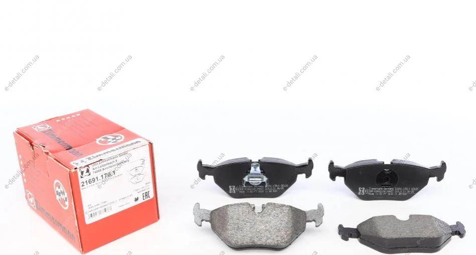 Колодки тормозные (задние) BMW 5 (E39) 95-04 (Ate-Teves) ZIMMERMANN 21691.170.1 (фото 1)