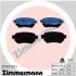 Колодки тормозные (задние) Mazda 6 2.0/2.5 12- (Trw) (с датчиком) ZIMMERMANN 22349.155.1 (фото 1)