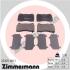 Колодки тормозные передние ZIMMERMANN 23325.160.1 (фото 1)