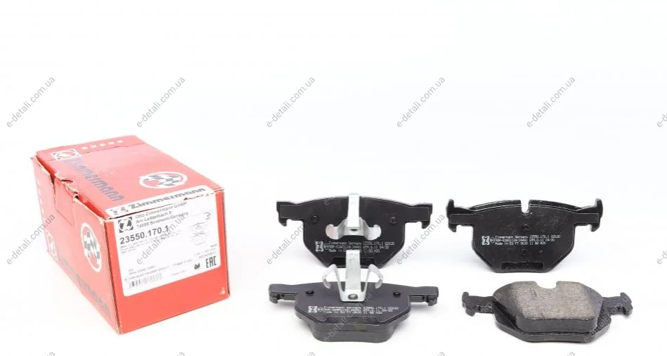 Колодки тормозные (задние) BMW 3 (E90/E91/E92/E93) 04-13/X1 (E84) 09-15 (Ate-Teves) ZIMMERMANN 23550.170.1 (фото 1)
