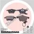 Колодки тормозные (передние) Audi A6 97-05 (с датчиками) (Ate-Teves) ZIMMERMANN 23762.200.1 (фото 1)