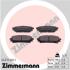 Колодки тормозные дисковые, к-кт ZIMMERMANN 243311401 (фото 1)