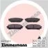 Колодки тормозные дисковые, к-кт ZIMMERMANN 243311401 (фото 1)