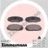 Колодки тормозные (передние) Toyota Prius 08- (Akebono) ZIMMERMANN 24451.155.1 (фото 2)