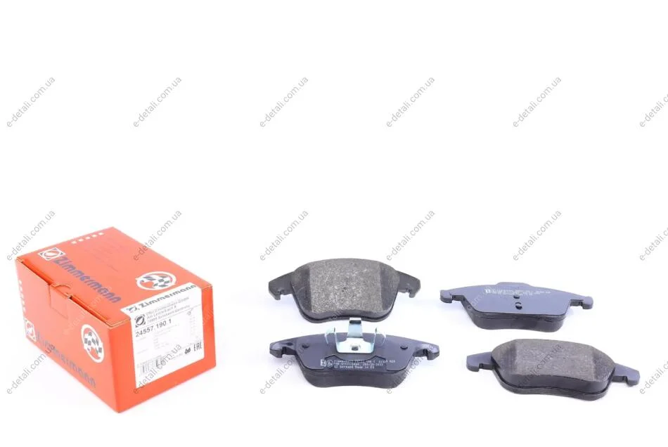 Колодки тормозные (передние) Citroen C4 06-/Peugeot 5008 09-17 (Ate-Teves) ZIMMERMANN 24557.190.1 (фото 1)