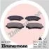 Колодки гальмівні (передні) Nissan Qashqai/X-Trail 07-13 (141.9x58.8x17) (Sumitomo, Akebono) ZIMMERMANN 24632.170.1 (фото 1)