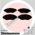 Колодки тормозные (передние) Audi A3/Q3/VW Arteon/Tiguan 17- (TRW) (175.2x69.7x20) ZIMMERMANN 247382001 (фото 1)