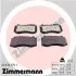 Колодки гальмівні дискові, к-кт ZIMMERMANN 249761751 (фото 1)