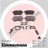 Колодки тормозные (задние) Audi A8 09- / A7 Sportback 13-18 (Lucas) (с датчиками) ZIMMERMANN 25214.175.3 (фото 1)