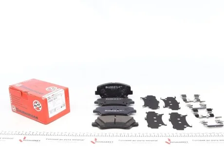 Колодки тормозные (передние) Hyundai Elantra 10-/ i30 11-/ Kia Ceed 12- R15 (Bosch) (с аксессуарами) ZIMMERMANN 25692.180.2