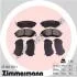 Колодки тормозные (передние) Toyota GT 86/Subaru Forester/Impreza/Legace V/Outback/XV 12- (Sumitomo) ZIMMERMANN 25760.170.1 (фото 1)