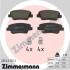 Колодки тормозные задние ZIMMERMANN 26543.155.2 (фото 1)