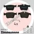 Колодки тормозные задние ZIMMERMANN 26609.160.2 (фото 1)