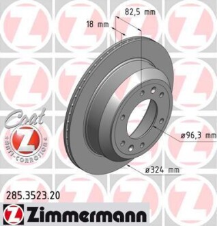 Диск тормозной ZIMMERMANN 285.3523.20 (фото 1)