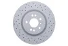 Диск тормозной (передний) MB M-class (W166) 11-15/GLE (W166) 15-19 (330x32) (с покр)(с отверс)(вент) ZIMMERMANN 400.3683.52 (фото 1)