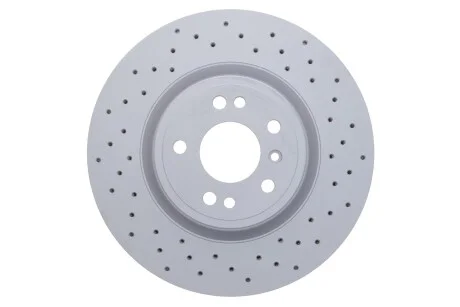 Диск тормозной (передний) MB M-class (W166) 11-15/GLE (W166) 15-19 (330x32) (с покр)(с отверс)(вент) ZIMMERMANN 400.3683.52