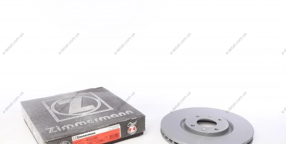 Диск тормозной (передний) Citroen C4/Peugeot 208/308 1.0-2.0 04- (302x26) (с покрытием) (вентилир.) ZIMMERMANN 440.3120.20 (фото 1)