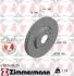 Диск тормозной (передний) Renault Megane IV 18-/Talisman 15- (296x26) (с покрытием) (вентилируемый) ZIMMERMANN 470.5406.20 (фото 1)
