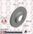 Диск тормозной (передний) Toyota Land Cruiser 3.0-4.0 D 02-10 (338x28) (с покрытием) (вентилируемый) ZIMMERMANN 590258620 (фото 1)